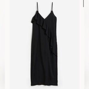 H&M black slip dress